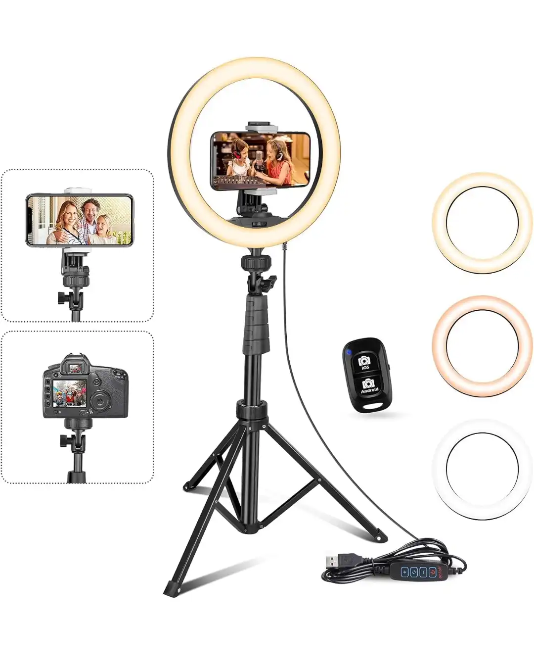 La migliore ring light da tavolo per pc: UBeesize LED